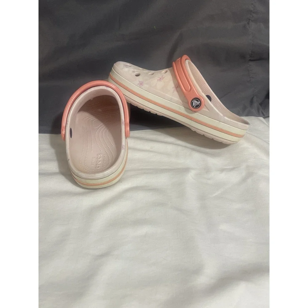 Women's Floral Slip-On Comfort Clogs - Pink/Peach